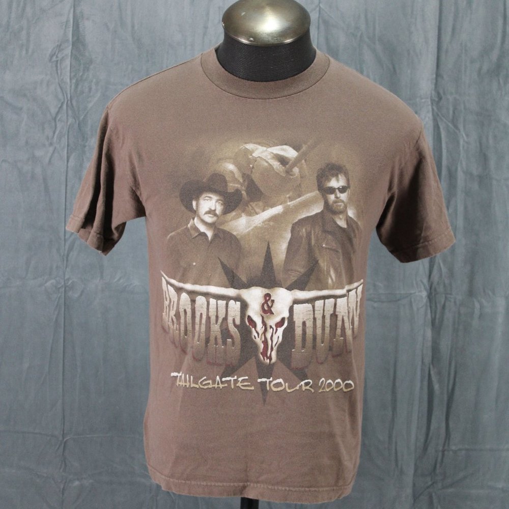 Country Music Shirt - Brooks and Dunn Tailgate Tour 2000 - Men's Medium